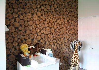 Round Wood Wallpaper Design Local Painter Toowoomba