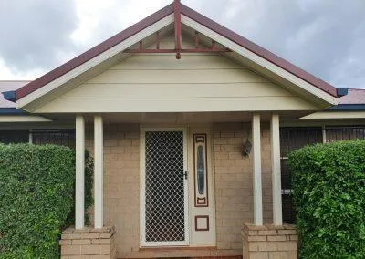 Brown and White Exterior Painting Toowoomba