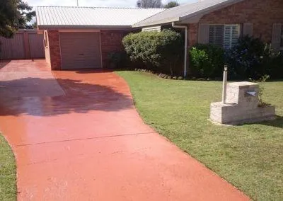 Red Driveway House Painting Toowoomba