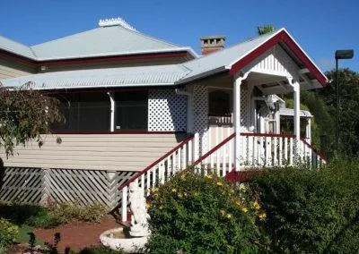 White and Red Exterior Painters Toowoomba
